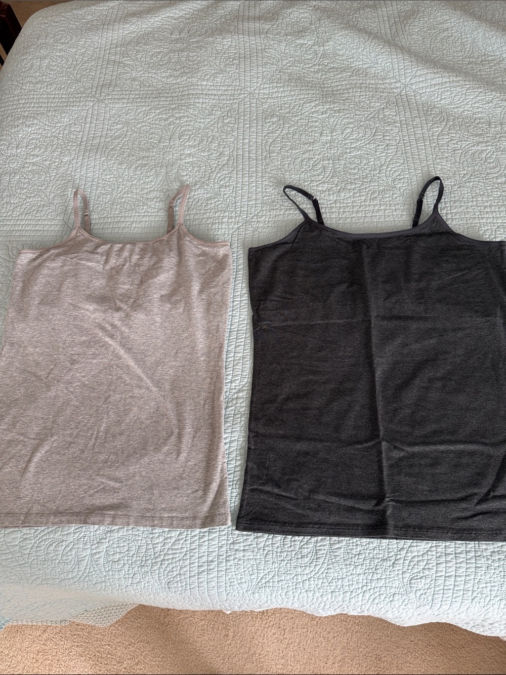 Classic Spaghetti Strap Camisole in Gray and Black